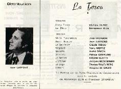 Picture of José Razador's Tosca program in Rochefort on 16 May 1985