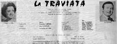 Picture of José Razador's Traviata Program in Toulon on 1st November 1974