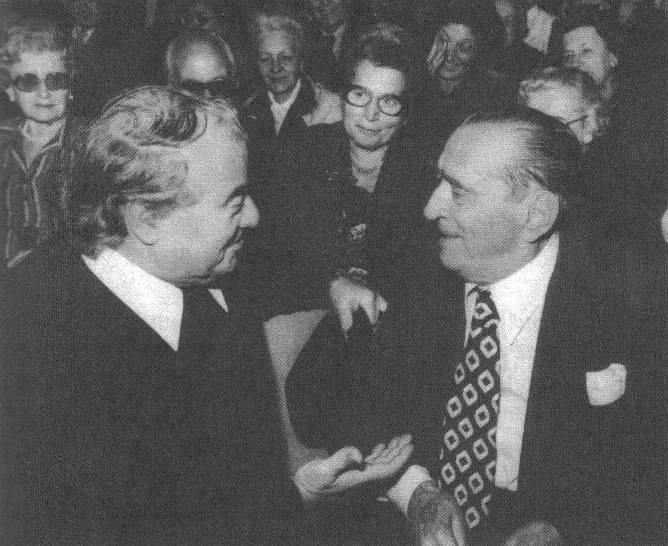 Picture of Galliano Masini with Giuseppe Taddei