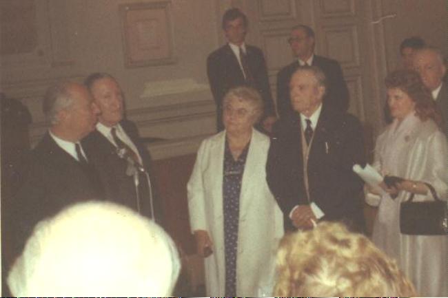 Picture of Alexandre Guys receiving the medal of the city of Marseille