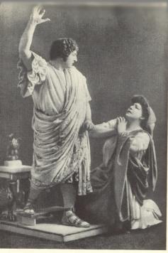 Picture of Ivan Vasilyvich Ershov as Neron 1906 with M. A. Slavina