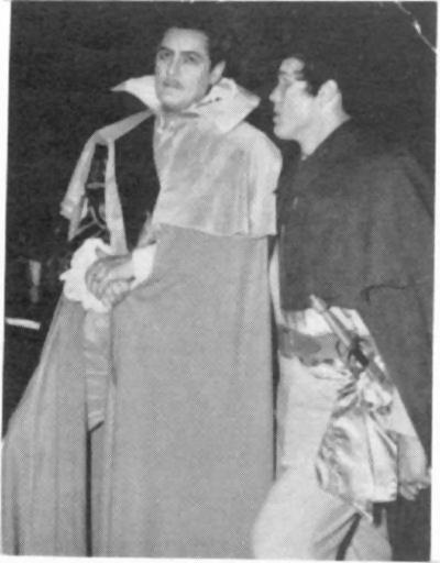 Picture of Wesley Swails (Gianni Savelli) in Un Ballo in Maschera with Harve Presnell