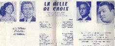 Picture of François Garcia's LA BELLE DE CADIX playbill Toulon 6 et 7 Décembre 1975 