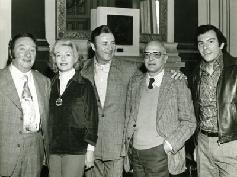 Picture of Robert Gouttebroze with Marcel Merkes and Paulette Merval