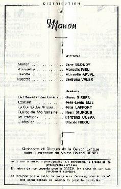 Sirera in Manon  Rochefort 4 Juin 1980