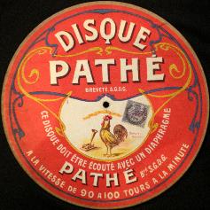 Picture of Albert Vaguet's Pathé monoface label