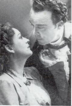 Picture of Walther Ludwig as Belmonte with Wilma Lipp, 1948