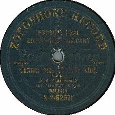 Picture of A. A. Georgievsky's record label (Tosti)