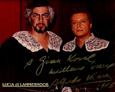 Picture of Alfredo Kraus in Lucia di Lammermoor with  Gian Koral