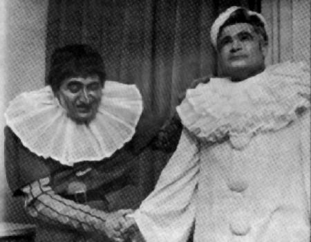 Picture of Tony Poncet in Pagliacci in 1960, with Henry Peyrottes